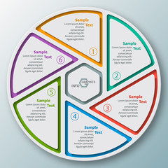 Abstract 3D Paper Infographics