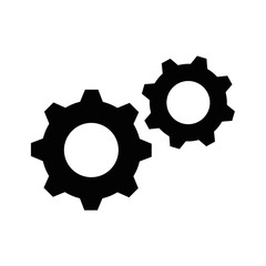 Gears machinery piece icon vector illustration graphic design