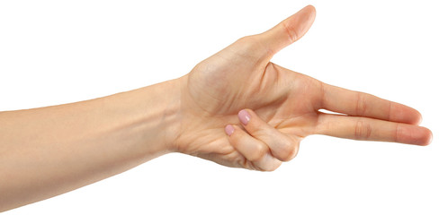 female hand gesture