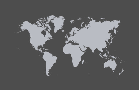 True World Map Shape