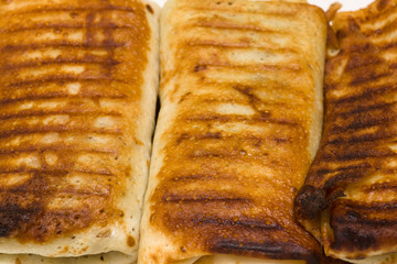 Fresh pancakes close-up