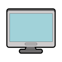 Modern tv technology icon vector illustration graphic design