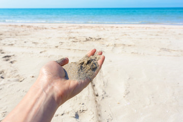 Sand in hand