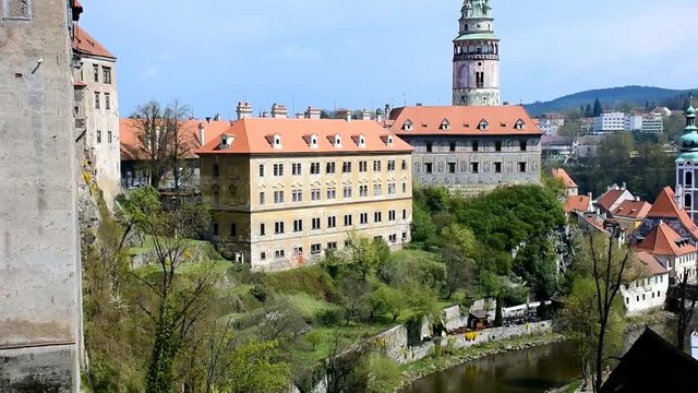famous destination of castle Cesky Krumlov,Czech republic,UNESCO site