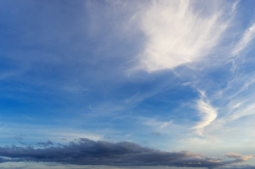 Blue sky with cloud