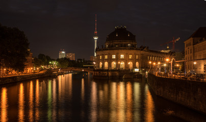 Fototapeta premium Bode Museum at night.