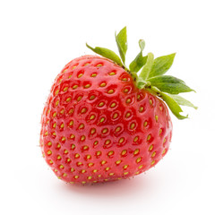 Strawberry isolated on white background. Fresh berry.