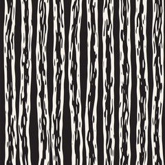 Decorative seamless pattern with handdrawn doodle lines. Hand painted grungy wavy stripes background. Trendy freehand texture