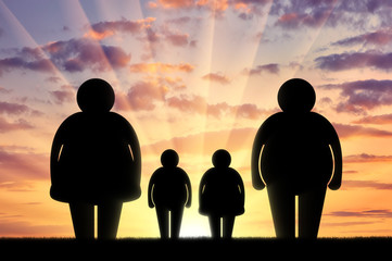 Obesity family concept