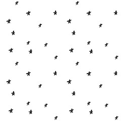 black and white pattern with stars