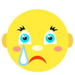 1061560 Smiley cries. Icons on a white background.