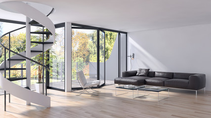Obraz premium Modern living room. 3D rendering
