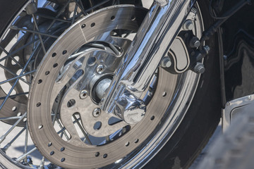 Fototapeta premium Motorcycle brake disc