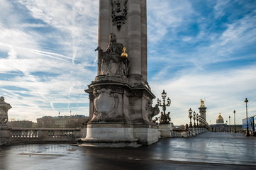 Alexandre III Bridge located in Paris, France