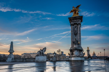 Alexandre III Bridge located in Paris, France