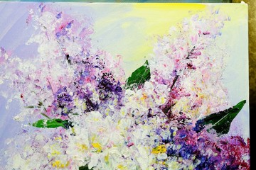 Obraz na płótnie Canvas Bouquet of gentle lilac