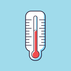 Weather thermometer icon.