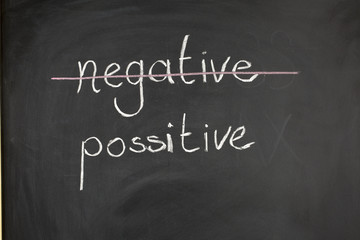 Obraz premium Chalkboard - Negative, Positive