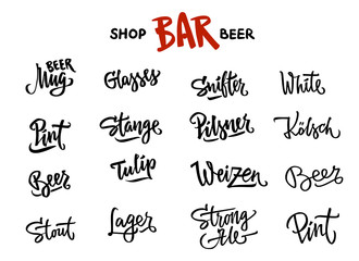 beer lettering calligraphy