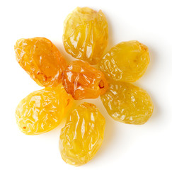 Raisin isolated on white