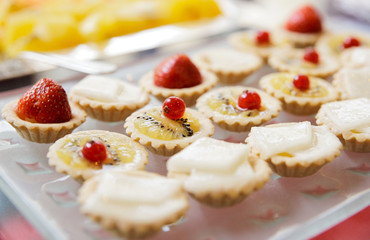Sweets on banquet table