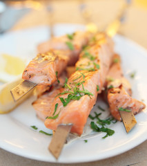 Grilled salmon