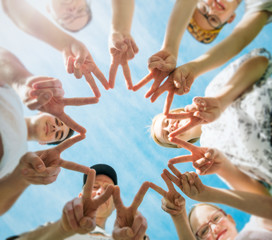 people hands together