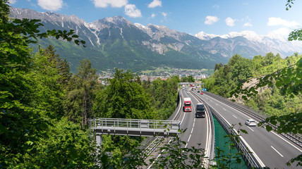 Transit traffic over the Brenner, Austria