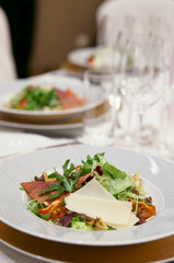 Appetizer on restaurant table