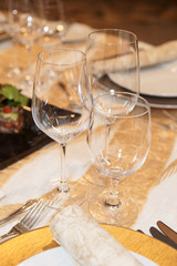 Place setting in a restaurant