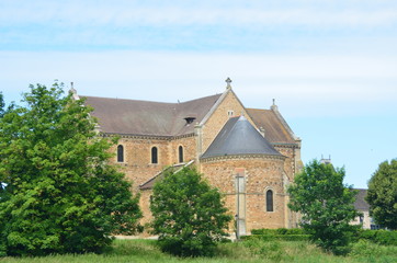 Fototapeta na wymiar Basilique de Longpont, Longpont-sur-Orge(91)