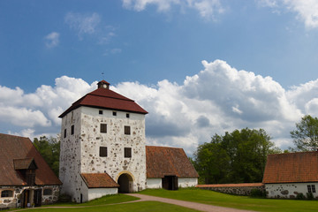 Fototapeta na wymiar Hovdala Castle is a castle in Hassleholm Municipality, Scania, Sweden