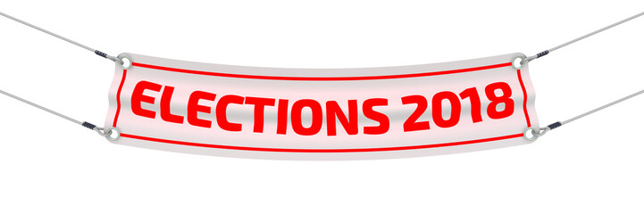 Elections 2018. Advertising banner
