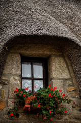 Fototapeta na wymiar Kerascoet, traditional village in Brittany France
