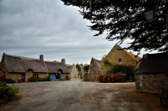 Kerascoet, traditional village in Brittany France