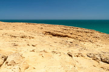 Coast of La Guajira peninsula in Colombia.