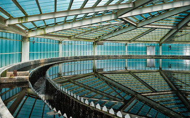Modern urban wastewater treatment plant.