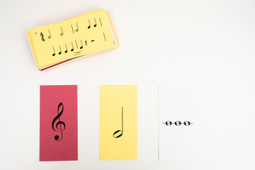 A Stack of Flash cards for learning music theory