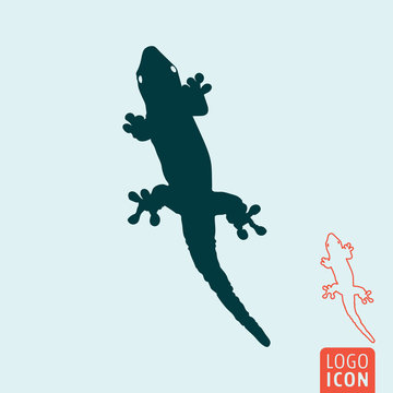 Lizard icon isolated