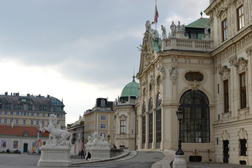 Fototapeta na wymiar Schloss Belvedere Wien Vienna