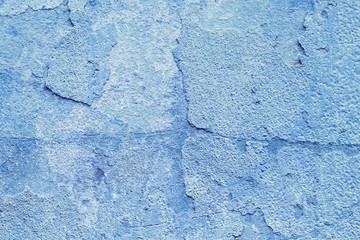 Blue painted wall texture background