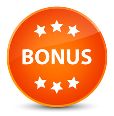 Bonus icon elegant orange round button