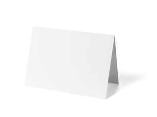 folded leaflet white blank paper template book desktop calendar