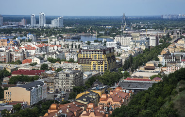 Old Podil district of Kiev, Ukraine