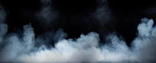 Foto op Plexiglas Afbeelding van een wervelende dichte rook © majdansky
