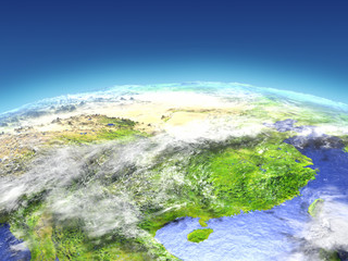 Eastern China from space