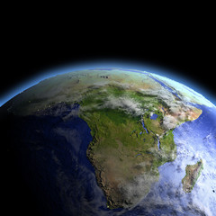 Fototapeta premium Africa from space
