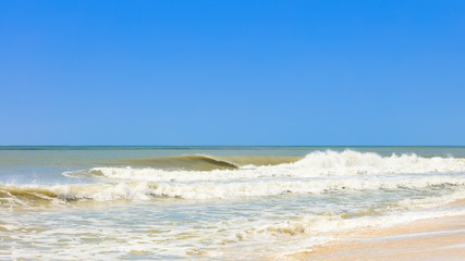 Wave off the coast of Sanibel Island, Florida, USA