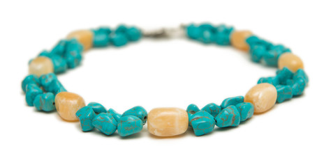 Nice necklace isolated on white background