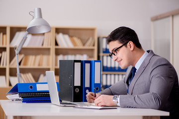 Businessman working in the office